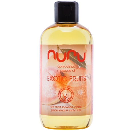 Afrodiziakální masážní olej Exotic Fruits - Nuru (250 ml)